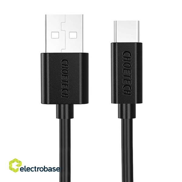 USB to USB-C cable Choetech AC0002, 1m (black) image 3