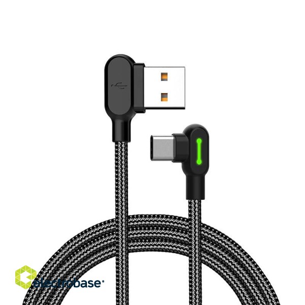 USB to USB-C cable Mcdodo CA-5280 LED, 0.5m (black) image 1