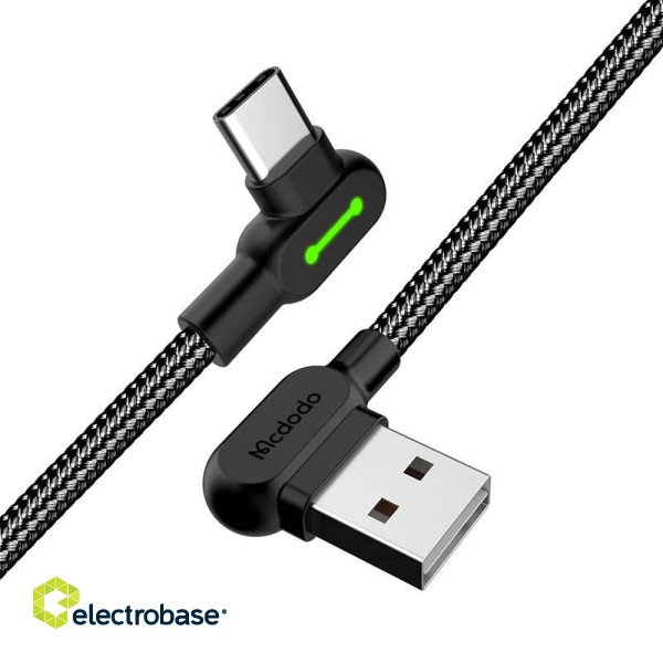 USB to USB-C cable Mcdodo CA-5280 LED, 1.2m (black) image 3