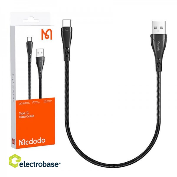 USB to USB-C cable, Mcdodo CA-7460, 0.2m (black) image 4