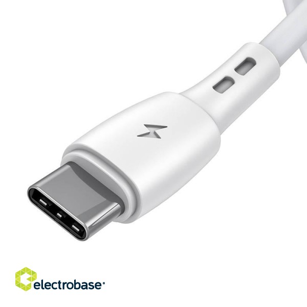 USB to USB-C cable VFAN Racing X05, 3A, 3m (white) image 2