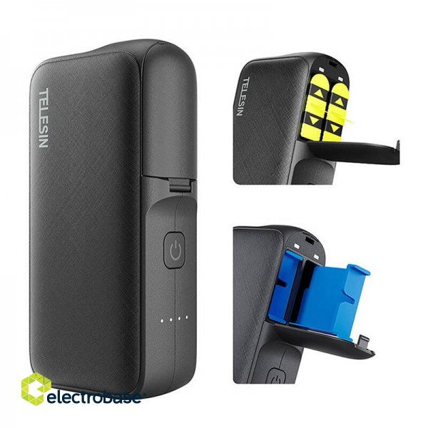 TELESIN charger+power bank for GoPro Hero 12/11/10/9 GP-PB-001 фото 3