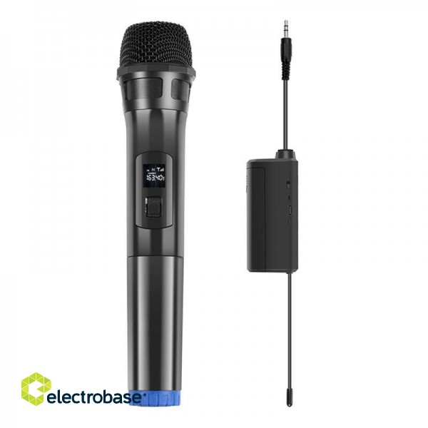 Wireless dynamic microphone UHF PULUZ PU628B 3.5mm (black) фото 2