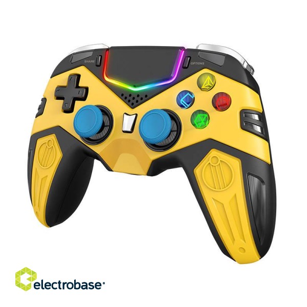Wireless Gaming Controller iPega PG-P4019A touchpad PS4 (yellow) фото 2
