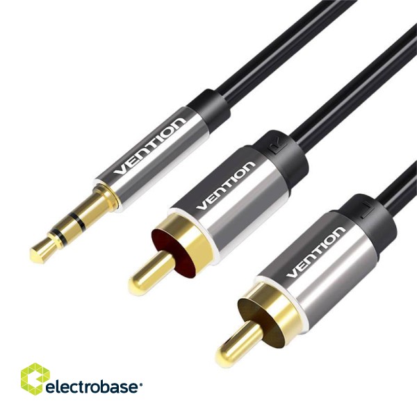 Cable Audio 2xRCA to 3.5mm Vention BCFBJ 5m (black)