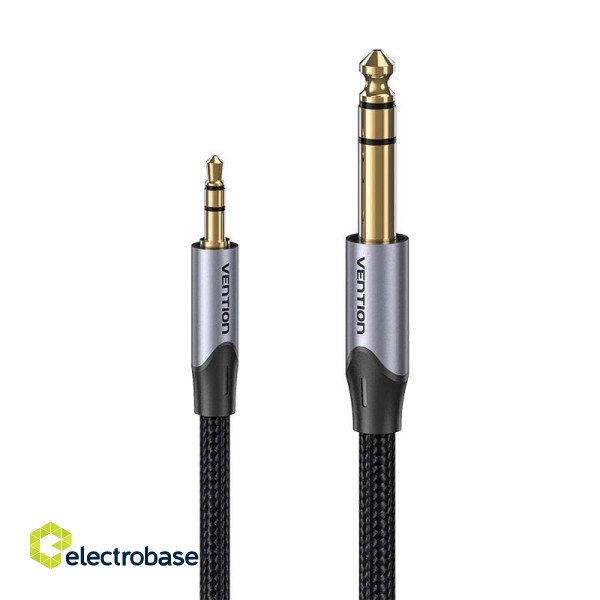 Cable Audio TRS 3.5mm to 6.35mm Vention BAUHD 0.5m Gray image 2