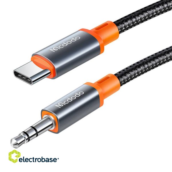 Cable Mcdodo CA-0820 USB-C to 3.5mm AUX mini jack, 1.2m (black) image 2