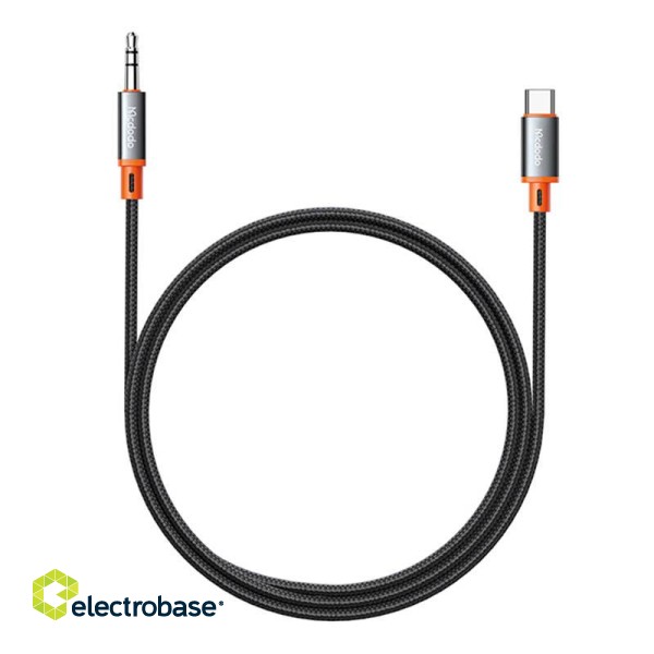 Cable Mcdodo CA-0820 USB-C to 3.5mm AUX mini jack, 1.2m (black) image 3