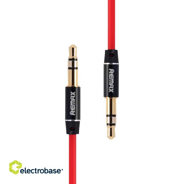 Mini jack 3.5mm AUX cable Remax RL-L100 1m (red)