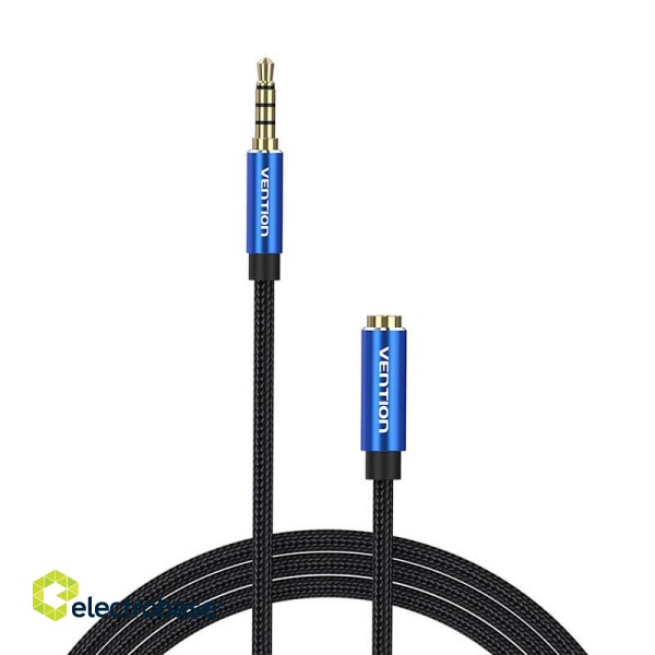 Cable Audio TRRS 3.5mm Male to 3.5mm Female Vention BHCLI 3m Blue paveikslėlis 1