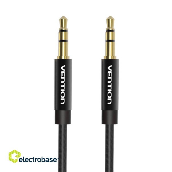 Cable Audio 3.5mm mini jack Vention BAGBD 0.5m Black Metal image 1