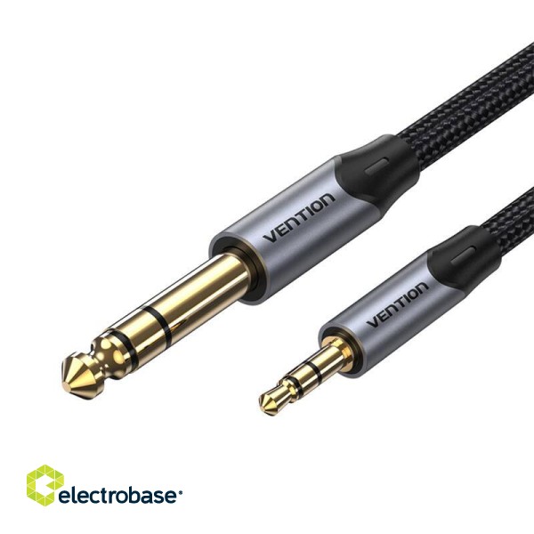 Cable Audio TRS 3.5mm to 6.35mm Vention BAUHD 0.5m Gray image 4