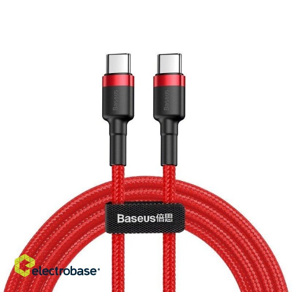 Baseus Cafule PD2.0 60W flash charging USB For Type-C cable (20V 3A) 2m Red image 1