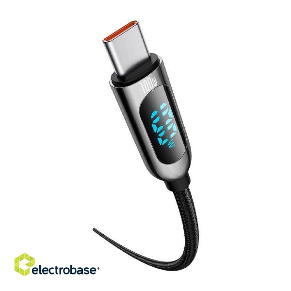Baseus Display Cable USB-C to Type-C 100W 1m (black) image 4