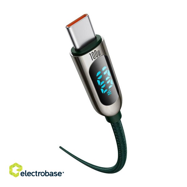 Baseus Display Cable USB-C to USB-C 100W 1m (green) фото 3
