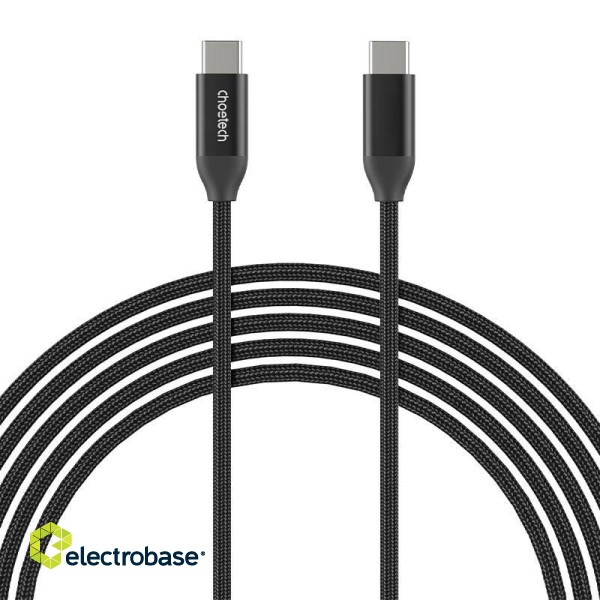 Choetech XCC-1035 240W USB-C to USB-C cable 1m (black) фото 2