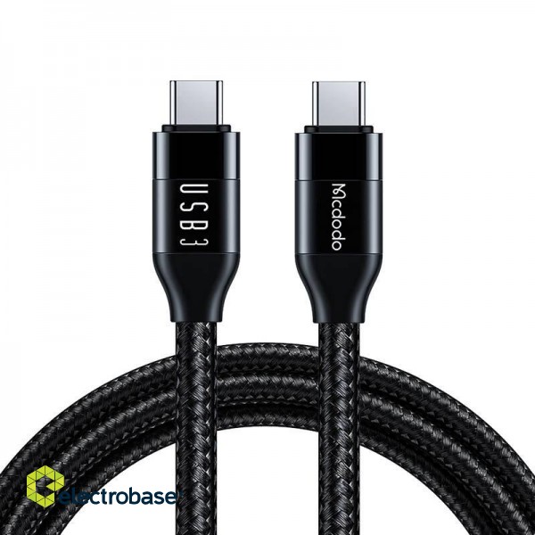 Cable USB-C to USB-C Mcdodo CA-7132, 100W, 1.2m (black) фото 1