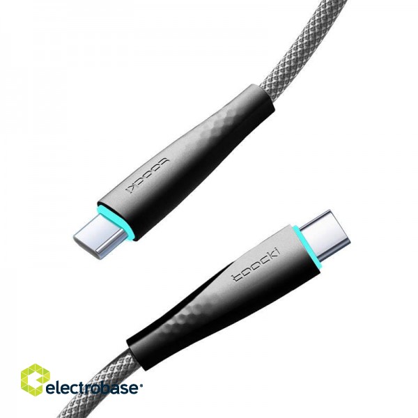 Cable USB-C to USB-C Toocki TXCTT1- BMH01-B, 1m, PD FC 100W (black) paveikslėlis 2