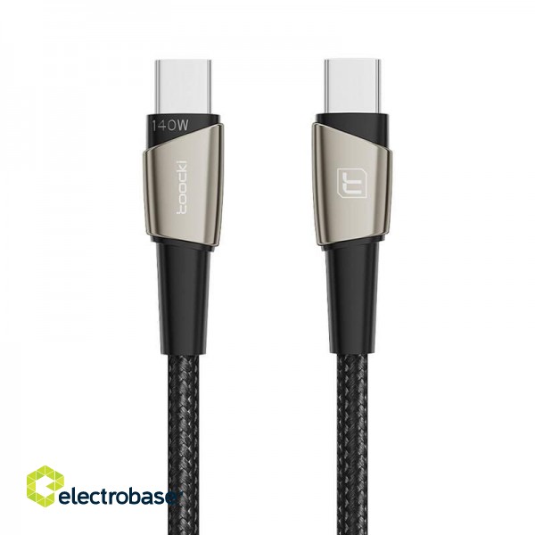 Cable USB-C to USB-C Toocki TXCTT14- LG01-W2, 2m, 140W (pearl nickel) image 2