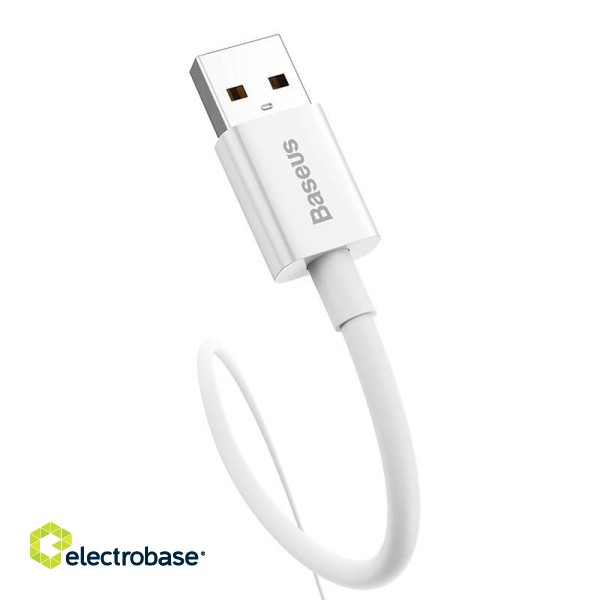 Cable USB do USB-C Baseus Superior 100W 0.25m (white) image 4