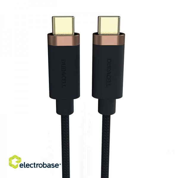 Duracell USB-C cable for USB-C 3.2 1m (Black) image 1