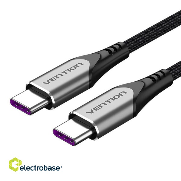 USB-C 2.0 to USB-C Cable Vention TAEHH 2m PD 100W Gray