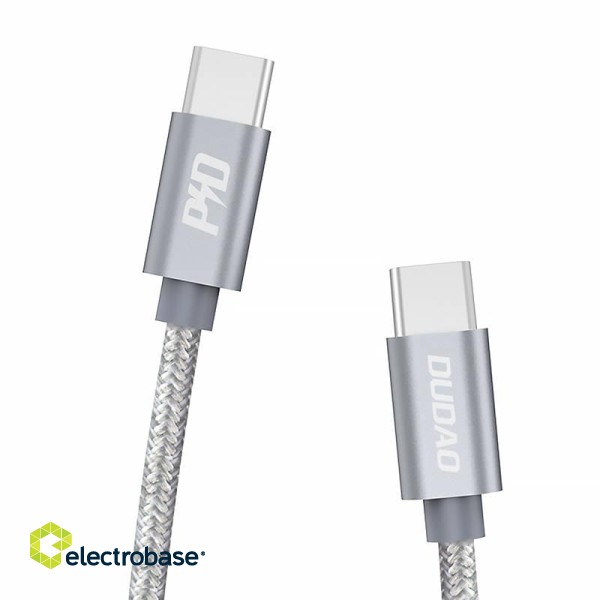 USB-C to USB-C cable Dudao L5ProC PD 45W, 1m (gray) фото 1