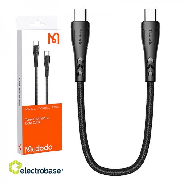 USB-C to USB-C cable Mcdodo CA-7640, PD 60W, 0.2m (black) image 5