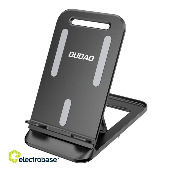 Mini foldable desktop phone holder Dudao F14S (black) image 1