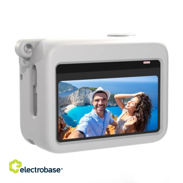 Camera Charging Case PULUZ Silicone Case For Insta360 GO 3 (White) paveikslėlis 2