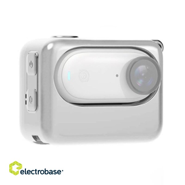 Camera Charging Case PULUZ Silicone Case For Insta360 GO 3 (White) фото 3
