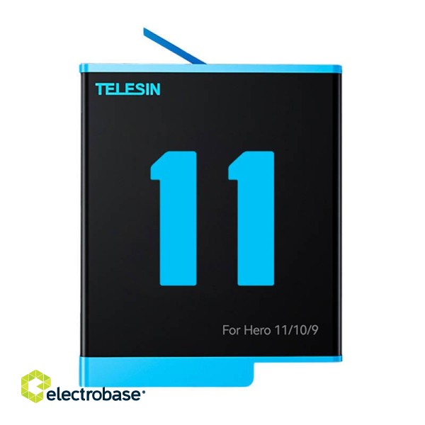 Telesin 3-slot charger box for GoPro Hero 9 / Hero 10 / Hero 11 / Hero 12 + 2 batteries (GP-BNC-901) image 3