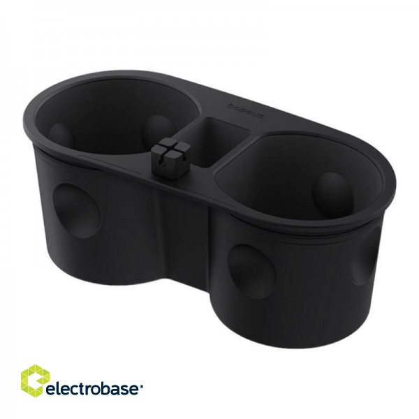 Baseus T-Space cup holder for Tesla (black) image 1