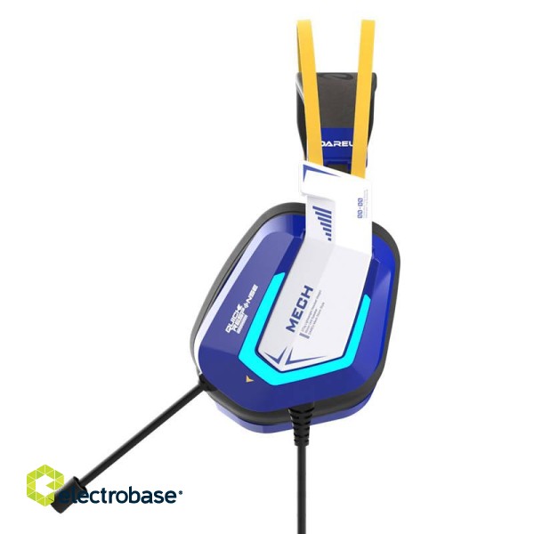 Gaming headphones Dareu EH732 USB RGB (blue) paveikslėlis 2