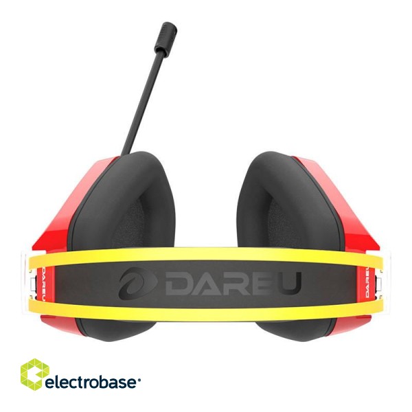 Gaming headphones Dareu EH732 USB RGB (red) фото 3