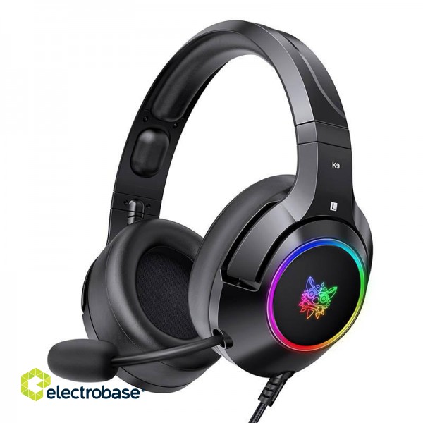 Gaming headphones ONIKUMA K9 Black RGB image 1