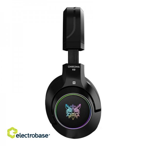 Gaming headphones ONIKUMA K9 Black RGB image 2