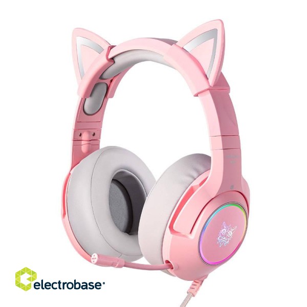 Gaming headphones ONIKUMA K9 Pink paveikslėlis 1