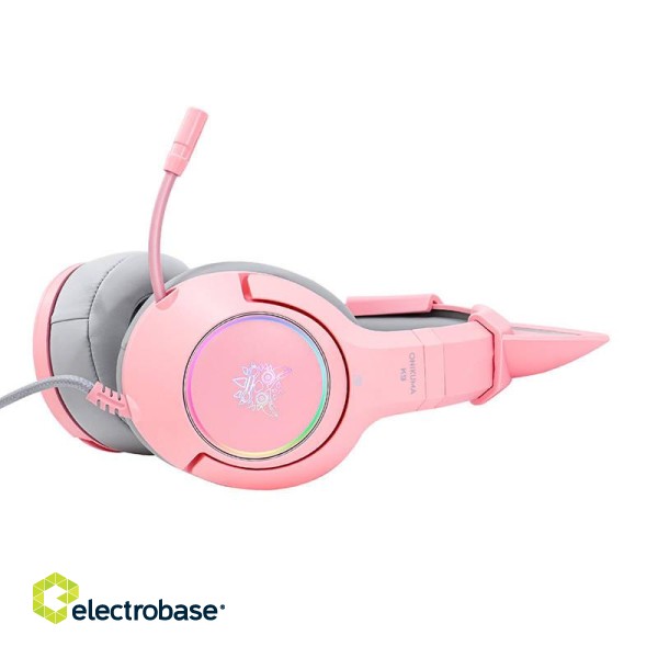 Gaming headphones ONIKUMA K9 Pink RGB image 5