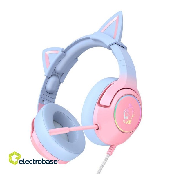 Gaming headphones ONIKUMA K9 Pink/Blue paveikslėlis 4