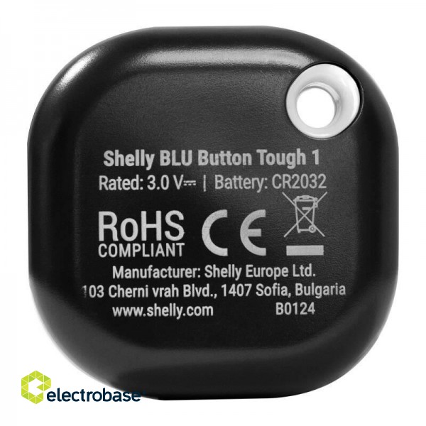 Action and Scenes Activation Button Shelly Blu Button Tough 1 (black) фото 2