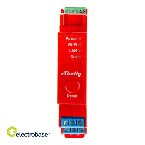 DIN Rail Smart Switch Shelly Pro 1PM with power metering, 1 channel image 1