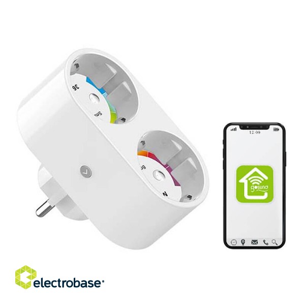 Dual smart plug WiFi Gosund SP211 3500W, Tuya фото 7