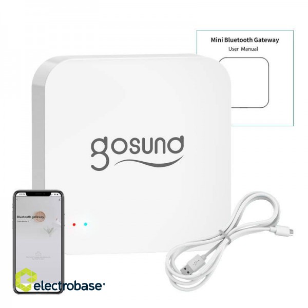 Smart Bluetooth BLE, WiFi Mesh Gateway with Alarm Gosund G2 image 3