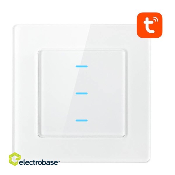 Smart Light Switch WiFi Avatto N-TS10-W3 3 Way TUYA (white)