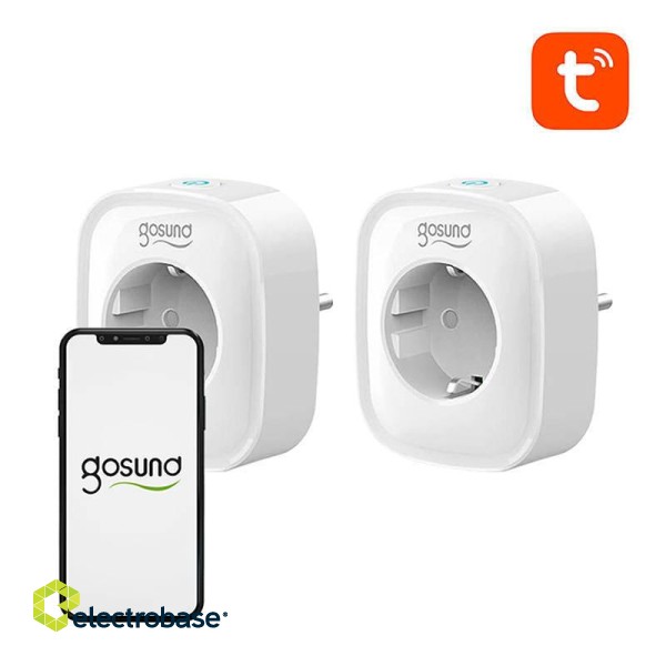 Smart socket WiFi Gosund SP1 (2-pack), 16A, Tuya image 3