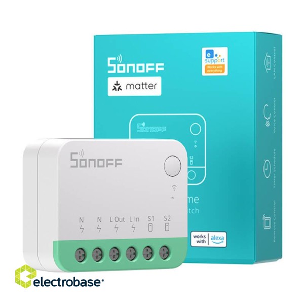 Smart switch Sonoff MINIR4M Matter (HomeKit, SmartThings) paveikslėlis 5