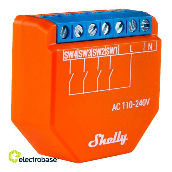 Wi-Fi Controller Shelly PLUS I4, 4 inputs image 2