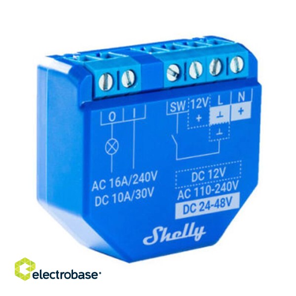 WiFi Smart Switch Shelly, 1 channel 16A image 2