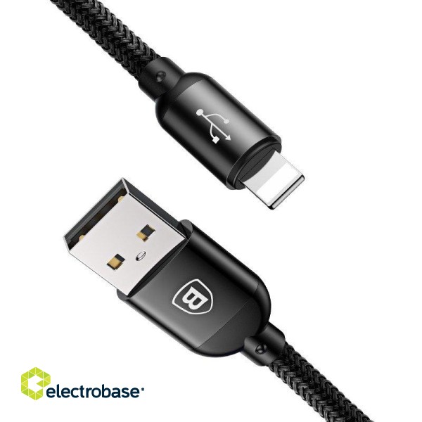 Baseus 3in1 Cable USB-C / Lightning / Micro 3,5A 0,3m (Black) image 6